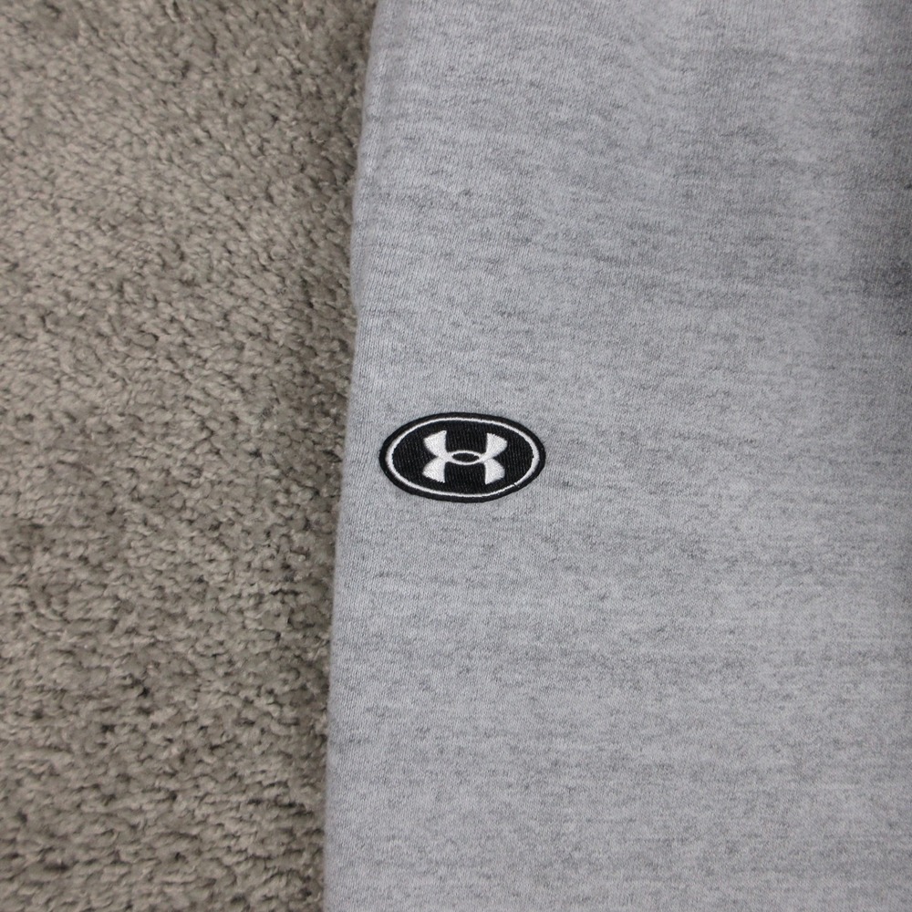 Under Armour Sweatpants Mens Small Gray Heather Joggers Comfort Gym Walking Logo - Picture 3 of 10